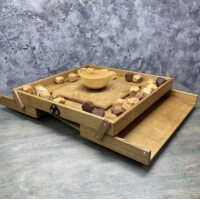 Настольная игра из дерева Балансирующая Полусфера с камнями M 