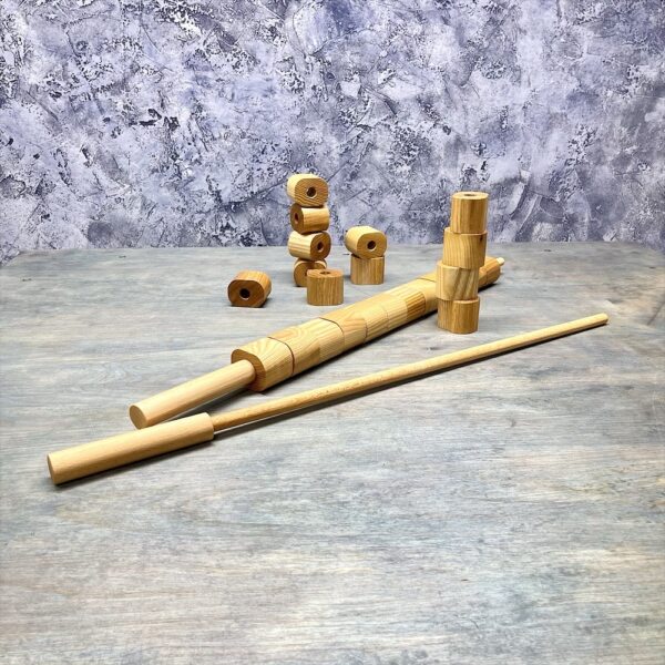 Настольная игра из дерева Башня из колец Форт Боярд Лайт