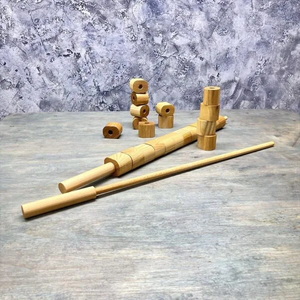 Настольная игра из дерева Башня из колец Форт Боярд Лайт