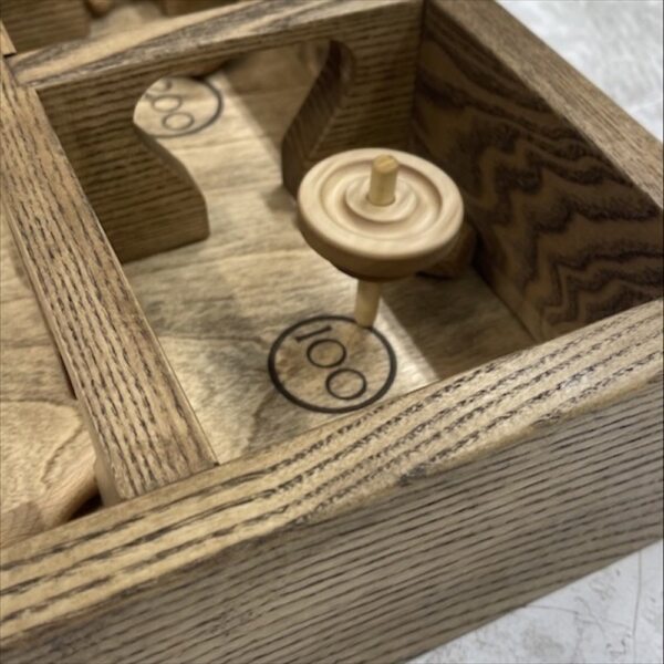 Настольная игра из дерева Боулинг с волчком L