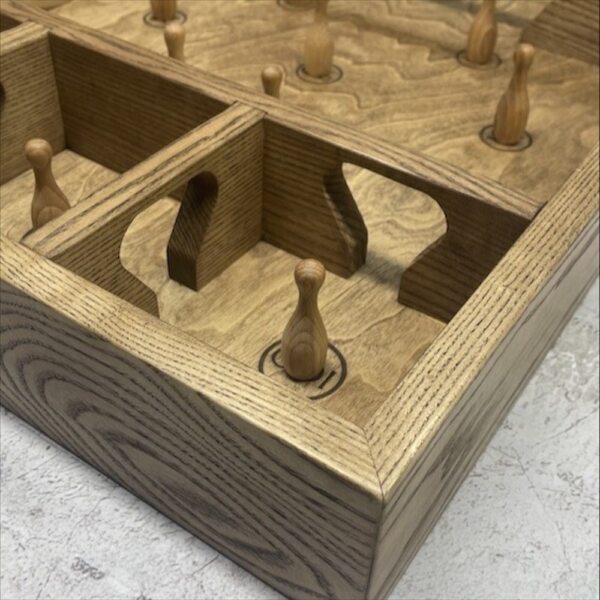Настольная игра из дерева Боулинг с волчком L