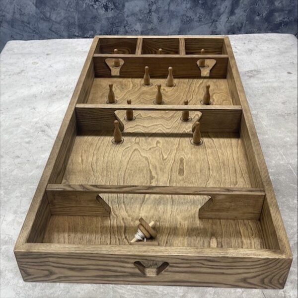 Настольная игра из дерева Боулинг с волчком L
