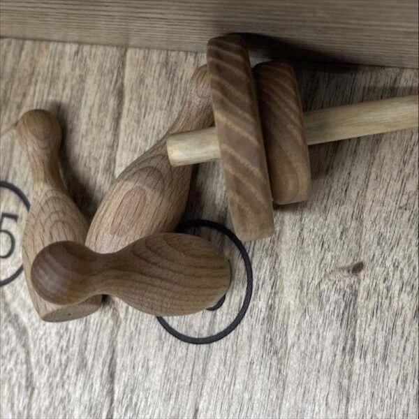 Настольная игра из дерева Боулинг с волчком L