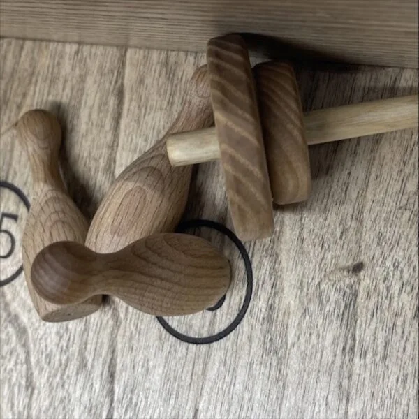 Настольная игра из дерева Боулинг с волчком L