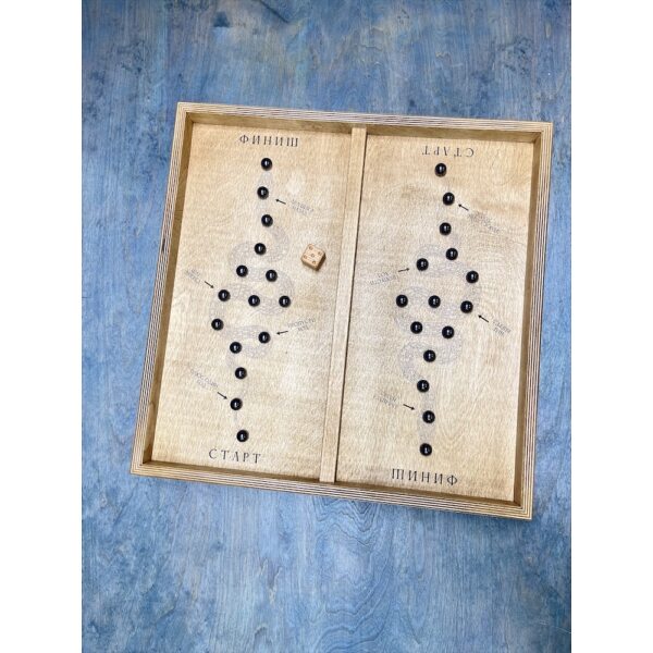 Настольная игра из дерева Магнитная змейка Лайт