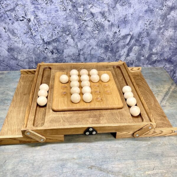 Настольная игра из дерева 21 шарик Премиум М