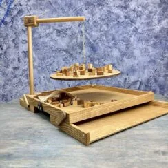 Настольная игра из дерева Балансир с открывающимися крышками M