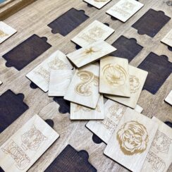 Настольная игра из дерева Плинко и Мемори L 2 в 1