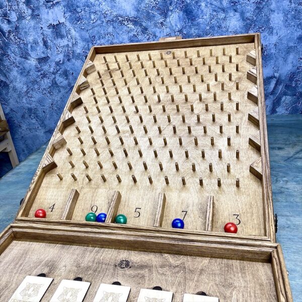 Настольная игра из дерева «Плинко и Мемори» L 2 в 1