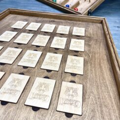 Настольная игра из дерева Плинко и Мемори L 2 в 1