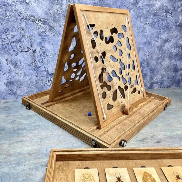 Настольная игра из дерева Мемори и Рошфор 2 в 1