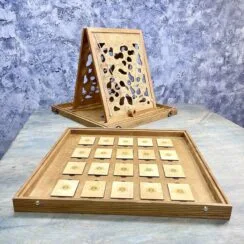 Настольная игра из дерева Мемори и Рошфор 2 в 1