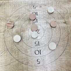 Настольная игра из дерева Стрельба по мишени на 2-х игроков L