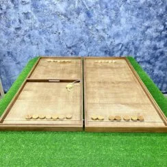 Настольная игра из дерева Вышибалы и Стрельба по мишени на 2-х участников 2 в 1