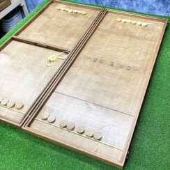 Деревянная игра «Вышибалы и Стрельба по мишени» на 2-х участников 2 в 1