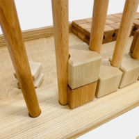 Настольная игра из дерева 4 в ряд с кубиками М