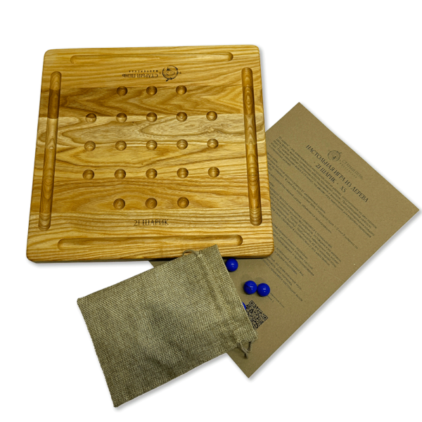 Настольная игра из дерева «21 шарик» № 2 XS