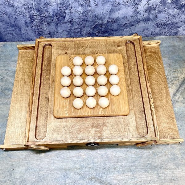 Настольная игра из дерева 21 шарик Премиум М