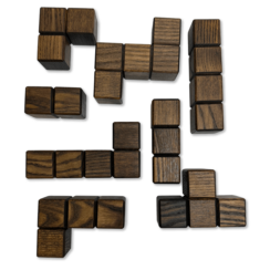 Деревянная головоломка «Тетрис 3D куб»