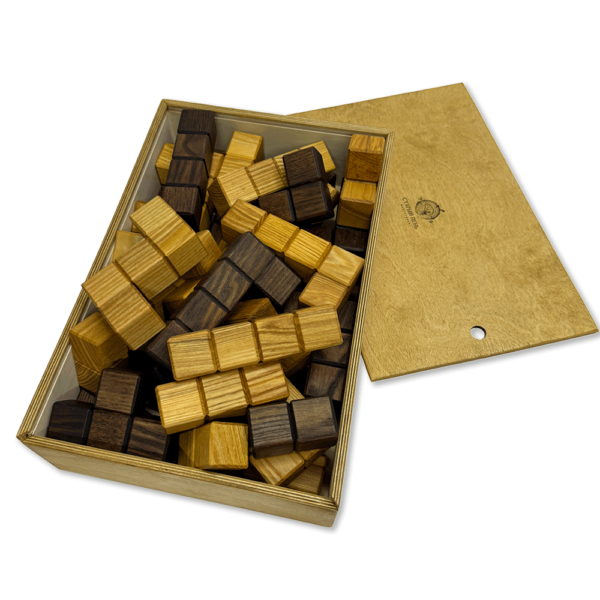 Деревянная головоломка «Тетрис 3D куб»