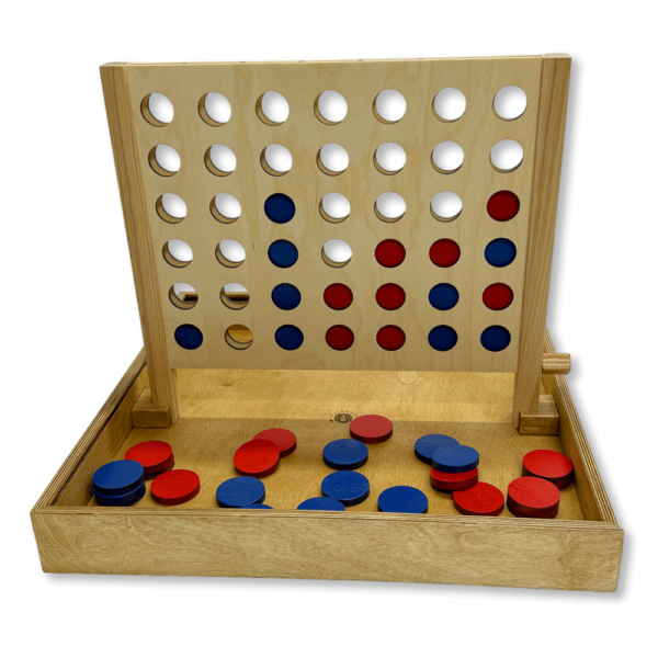 Настольная игра из дерева «4 в ряд» Лайт