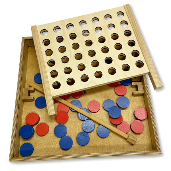 Настольная игра из дерева «4 в ряд» Лайт