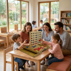 Настольная игра из дерева «4 в ряд» M