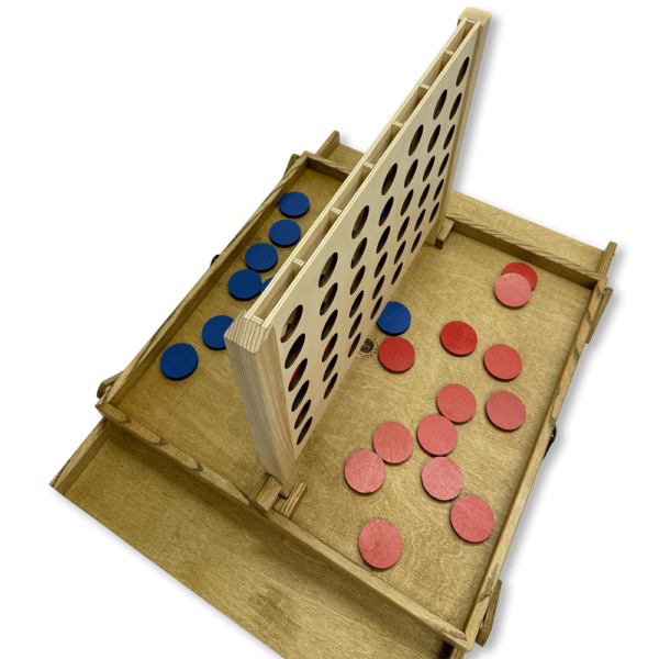 Настольная игра из дерева «4 в ряд» M