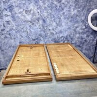 Деревянная игра  Аэрохоккей и Стрельба по мишени на 2-х игроков L 2 в 1