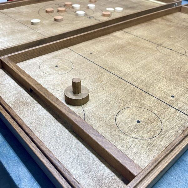 Деревянная игра  Аэрохоккей и Стрельба по мишени на 2-х игроков L 2 в 1 Деревянная игра  Аэрохоккей и Стрельба по мишени на 2-х игроков L 2 в 1