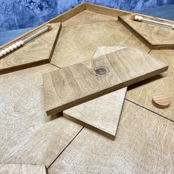 Настольная игра из дерева Аэрохоккей на 4-х L