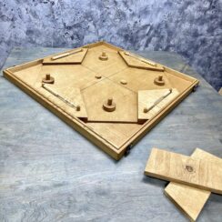 Настольная игра из дерева Аэрохоккей на 4-х L