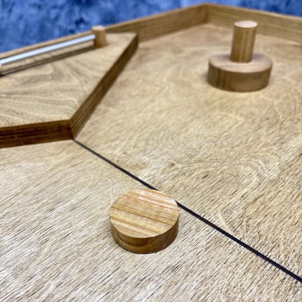 Настольная игра из дерева Аэрохоккей на 4-х L