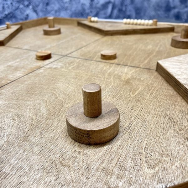 Настольная игра из дерева Аэрохоккей на 4-х L