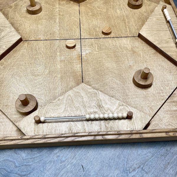 Настольная игра из дерева Аэрохоккей на 4-х L
