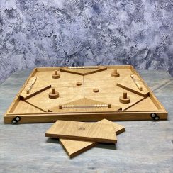 Настольная игра из дерева Аэрохоккей на 4-х L
