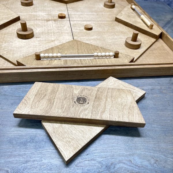 Настольная игра из дерева Аэрохоккей на 4-х L