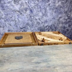 Настольная игра из дерева Аэрохоккей на 4-х игроков и Магнитные шарики 2 в 1
