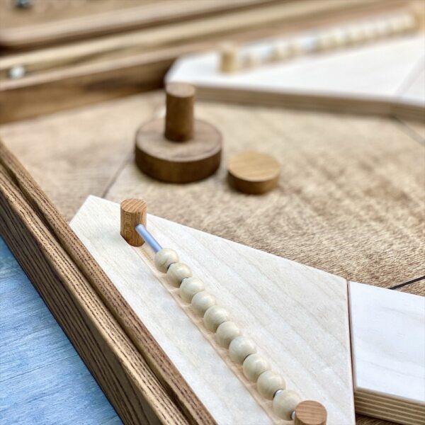 Настольная игра из дерева Аэрохоккей на 4-х игроков и Магнитные шарики 2 в 1