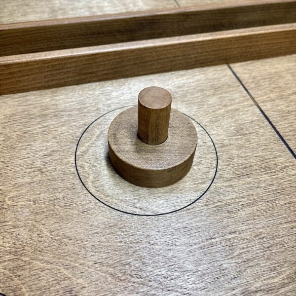 Деревянная игра  «Аэрохоккей и Вышибалы» на 2-х игроков L 2 в 1