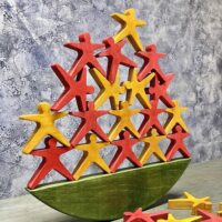 Настольная игра из дерева Акробаты в коробке № 2 S