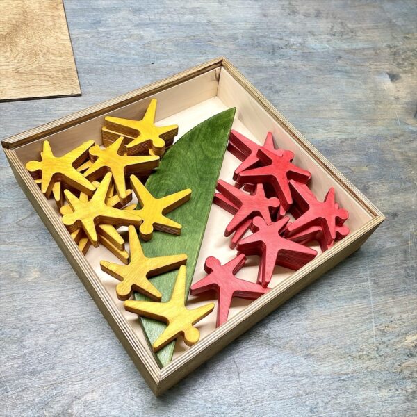 Настольная игра из дерева Акробаты в коробке № 2 S