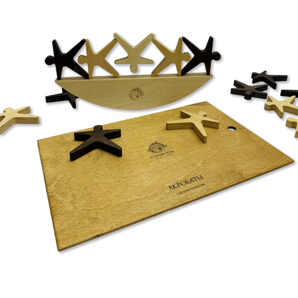 Настольная игра из дерева «Акробаты» в коробке № 3 S