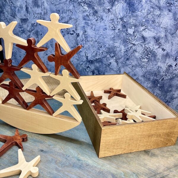 Настольная игра из дерева Акробаты в коробке № 3 S