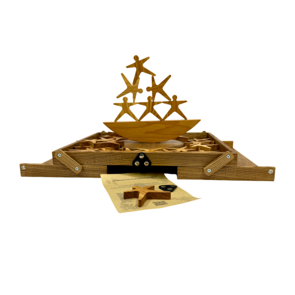 Настольная игра из дерева Акробаты в коробке М