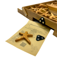 Настольная игра из дерева Акробаты в коробке М
