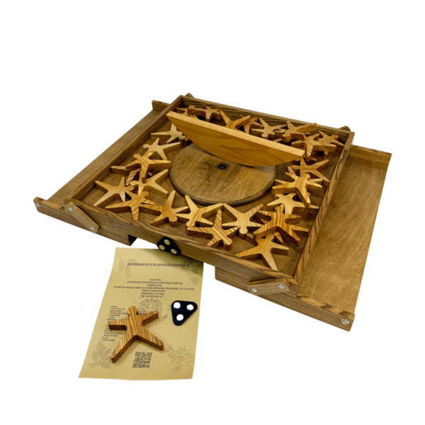 Настольная игра из дерева Акробаты в коробке М