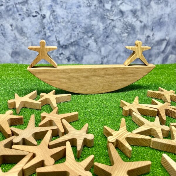 Настольная игра из дерева Акробаты в коробке S