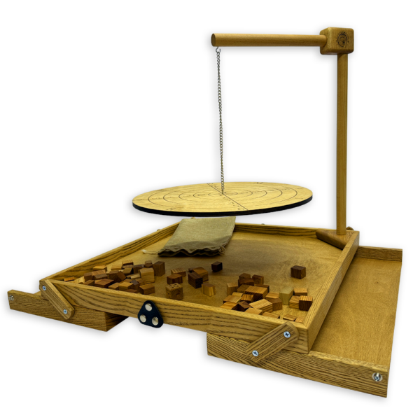 Настольная игра из дерева «Балансир» с открывающимися крышками M