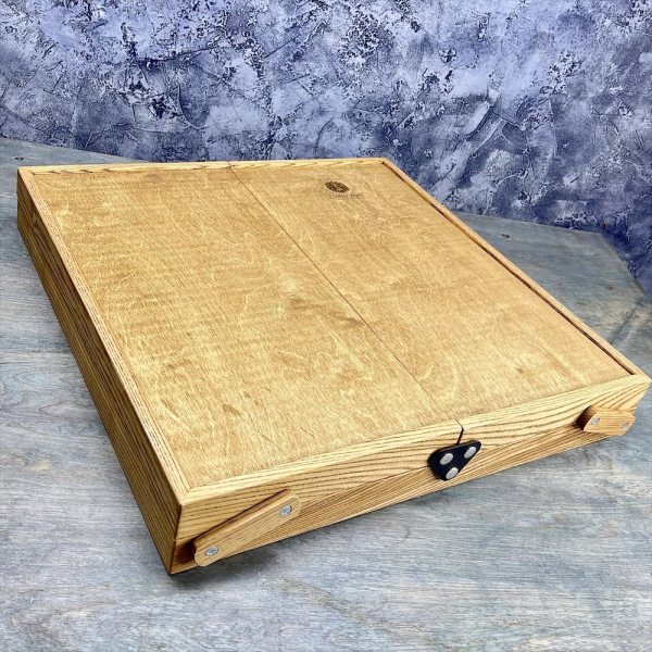 Настольная игра из дерева Балансир с открывающимися крышками M